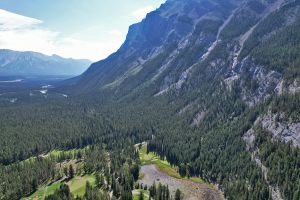 Banff Springs 4th Tee Aerial